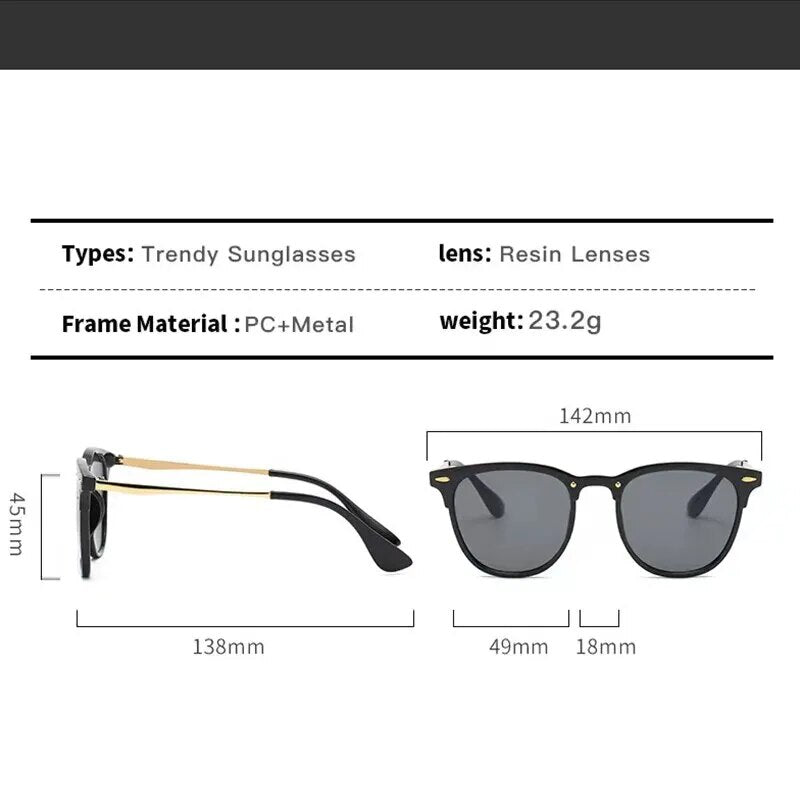 6517 a10-11 Gafas de sol de ojo de gato Vintage de gran tamaño para mujer
