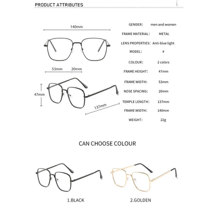 10548  b01-03 Gafas fotocromáticas cuadradas para hombre y mujer