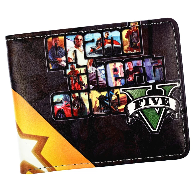 11299 1c-007 Game Grand Theft Auto V cartera con bolsillo para monedas