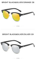 11261 1l-385 Gafas De sol polarizadas clásicas sin montura para hombre y mujer,
