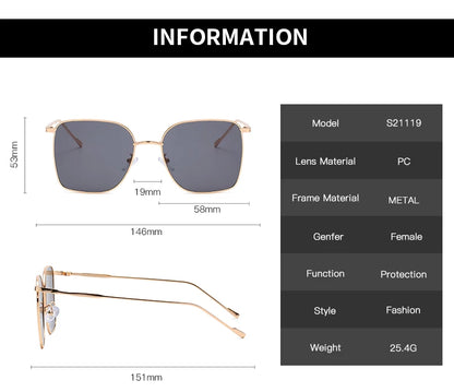 10484 b01-22 Gafas de sol de moda para mujer