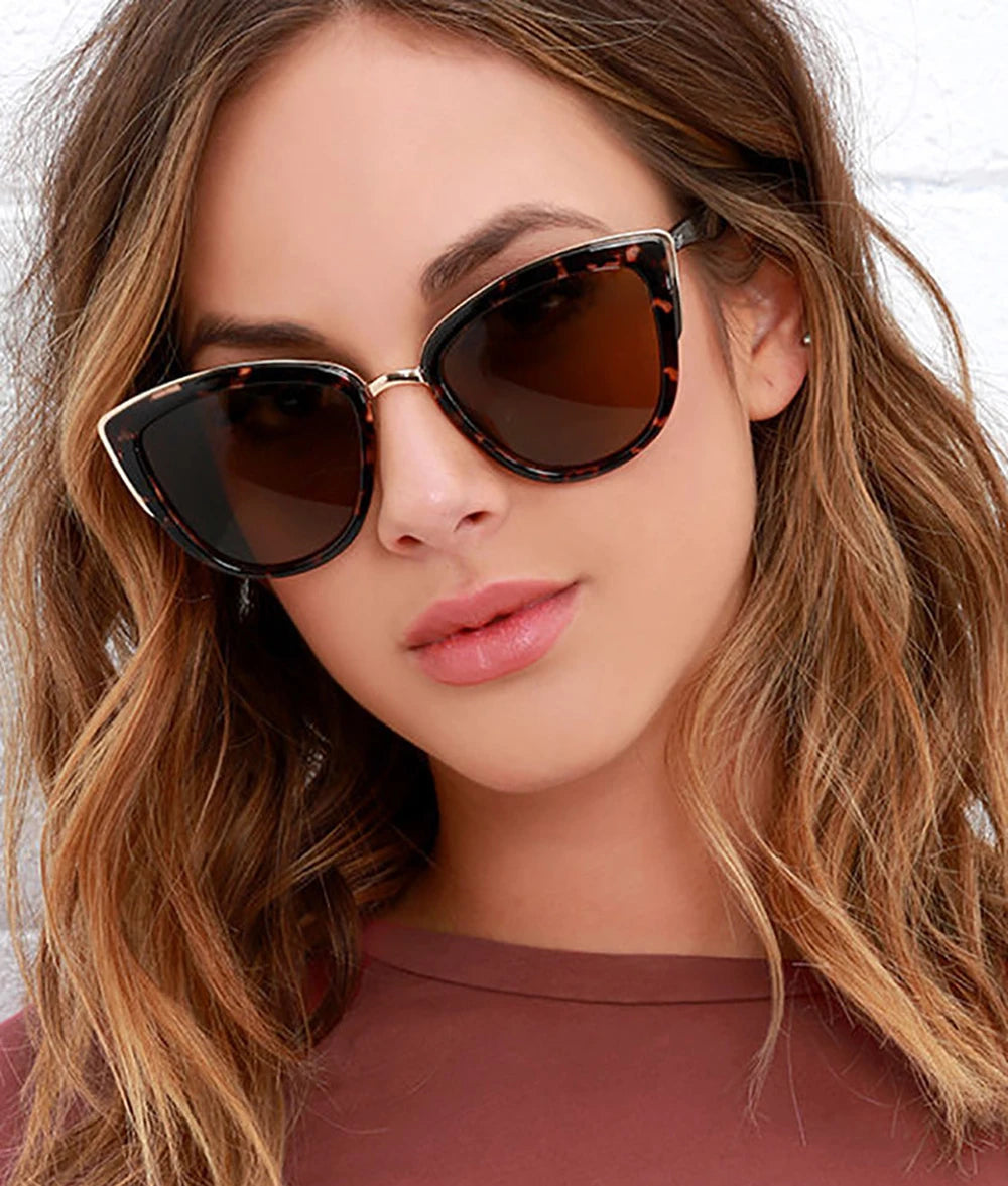 10777  1l-389 MUSELIFE-gafas de sol estilo Cateye para mujer