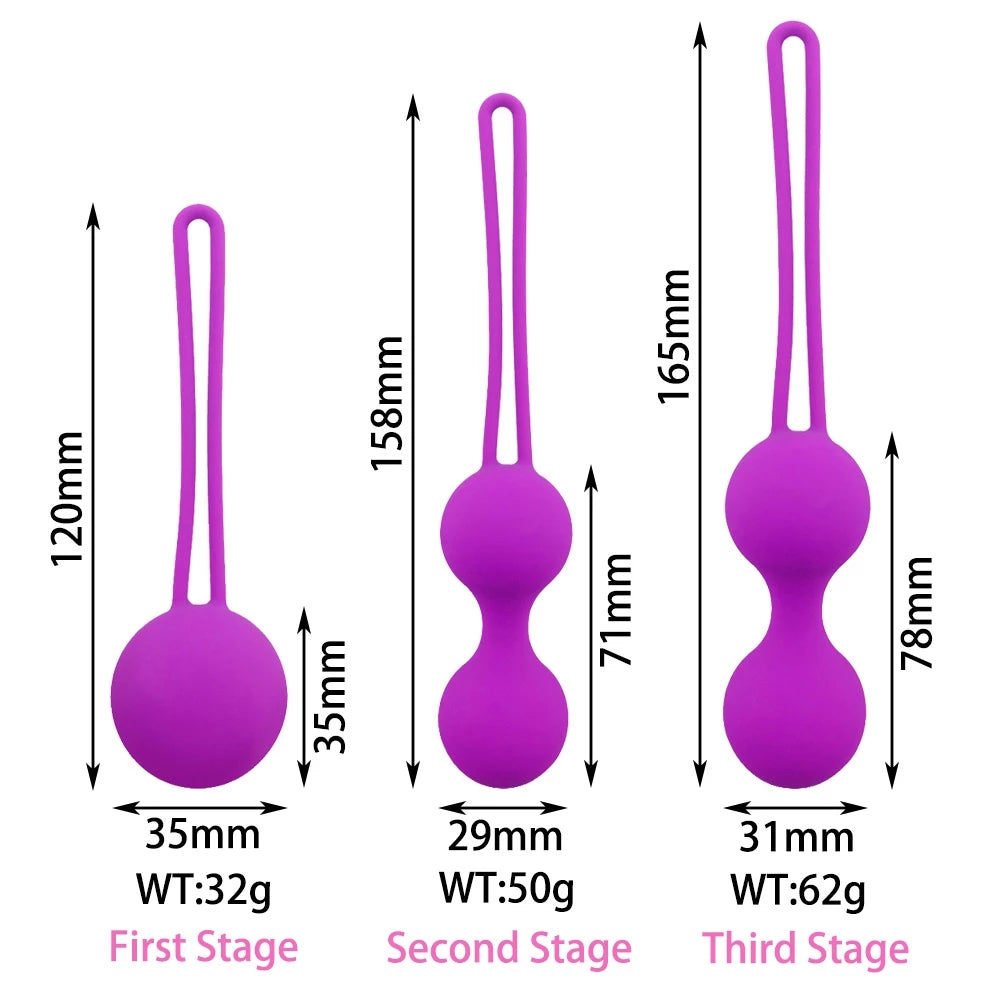 13907 1b-029 Bolas chinas vaginales de silicona