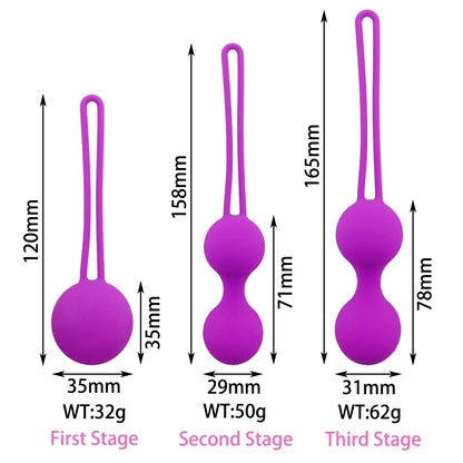 13907 1b-029 Bolas chinas vaginales de silicona