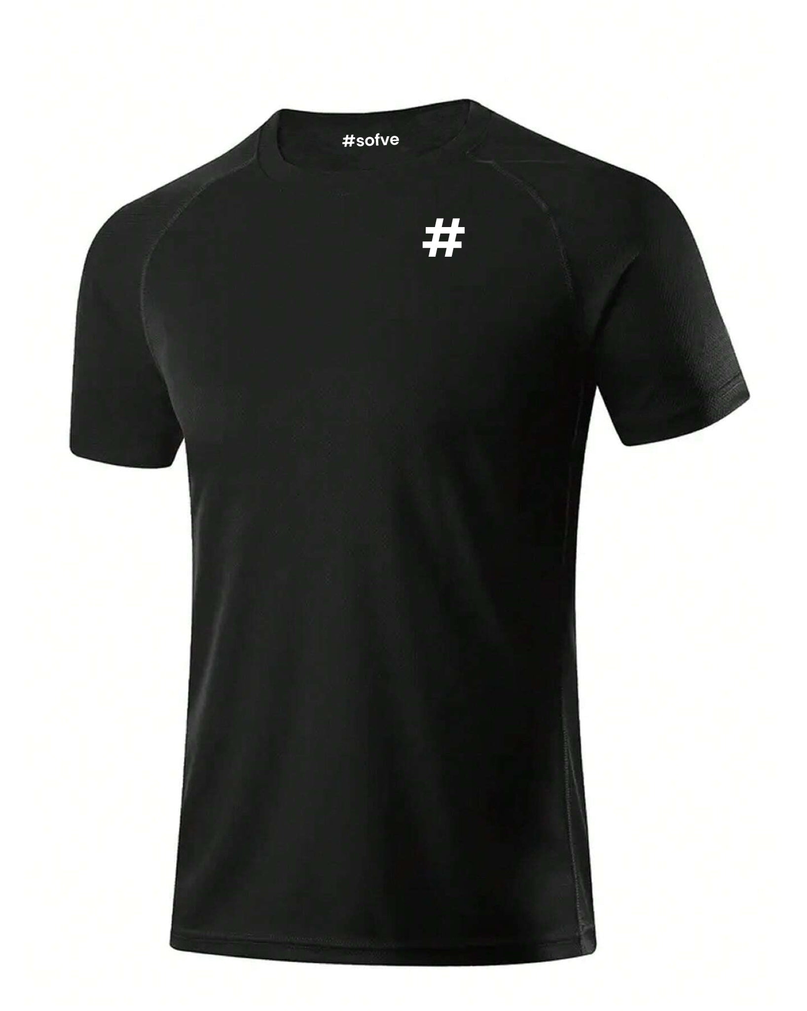 6537 a01-03 Camiseta deportiva unicolor de manga raglán