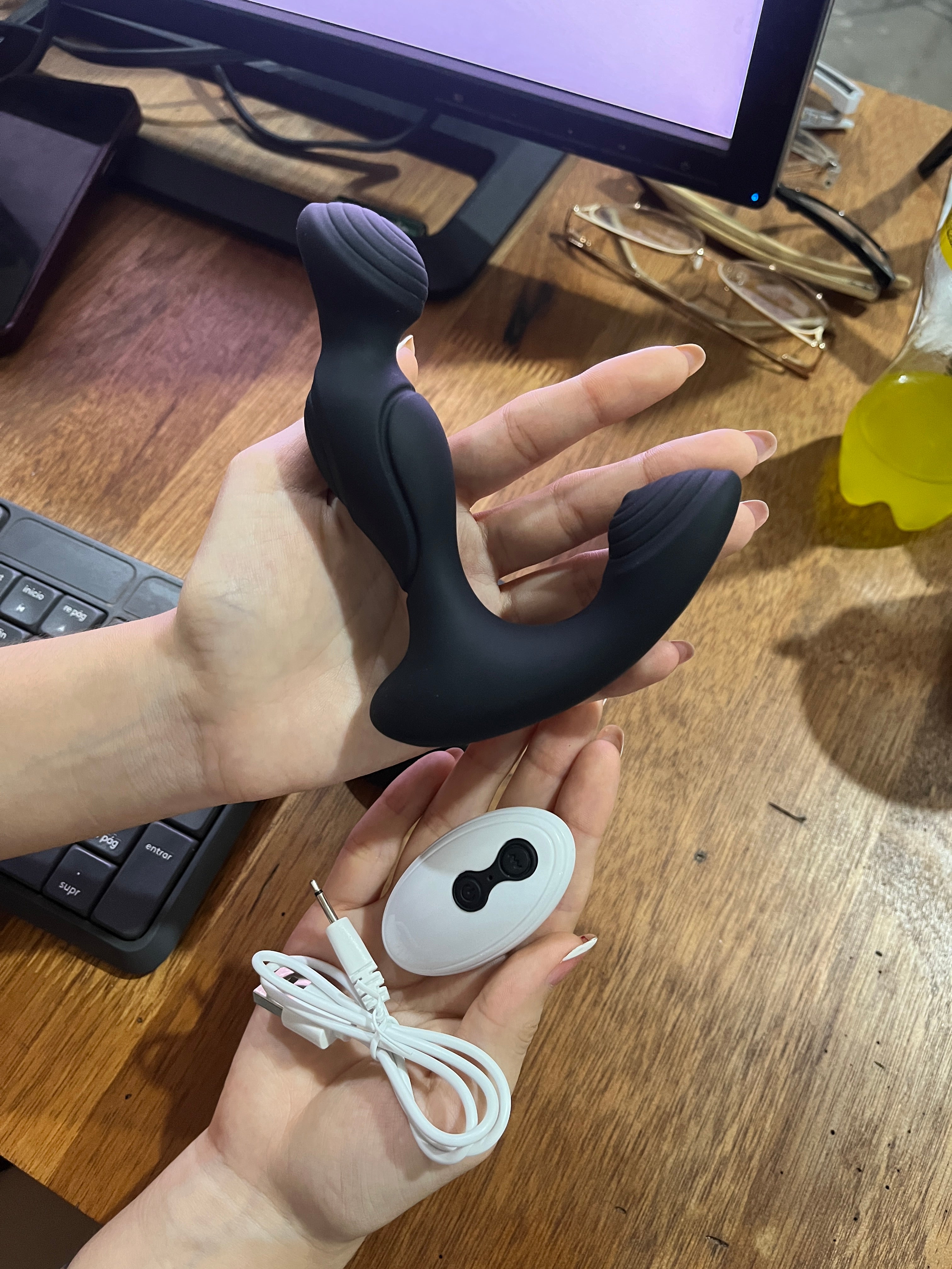 9779 1b-018 Vibrador de masaje de próstata para hombres