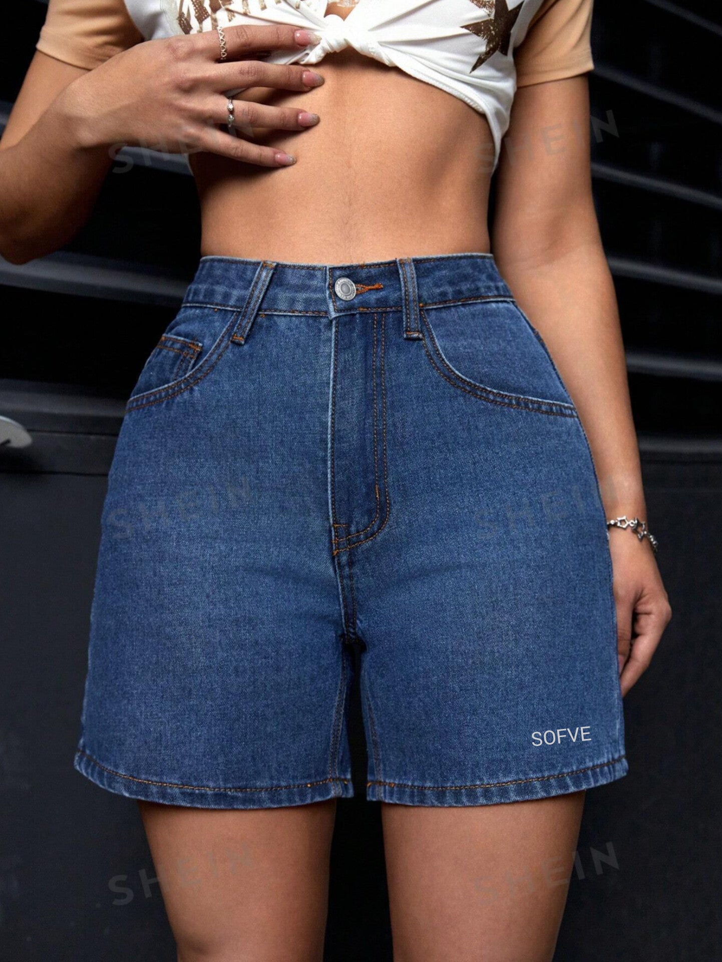 19273 1a-048 SOFVE short De Mezclilla 1 Pza