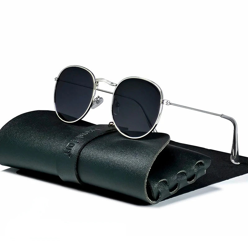 8611 b01-24 gafas de sol redondas y Retro Para hombre y mujer