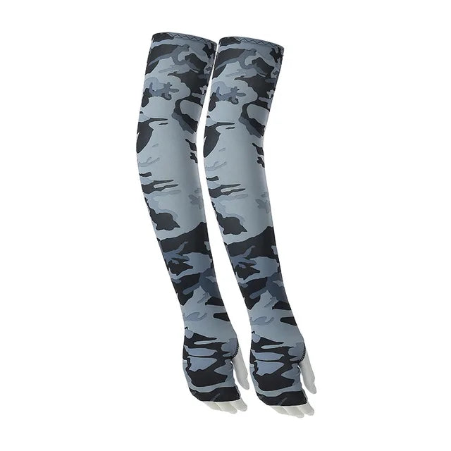 6708 a10-09 Manguitos 2 piezas de enfriamiento Unisex, protección solar UV para deportes, correr, pesca, ciclismo,