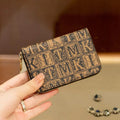 11385 1t-002 Monedero con cremallera de letras de lujo elegante coreano