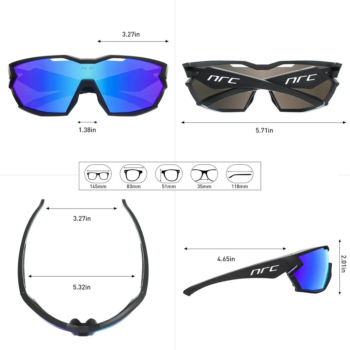 10680 b01-28 Lentes deportivos para bicicleta de montaña