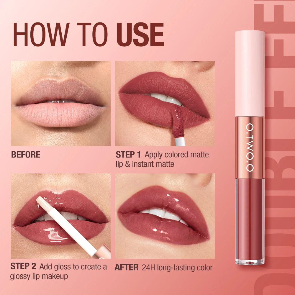 10332 1b-004 Labial mate de doble cabeza de larga duración