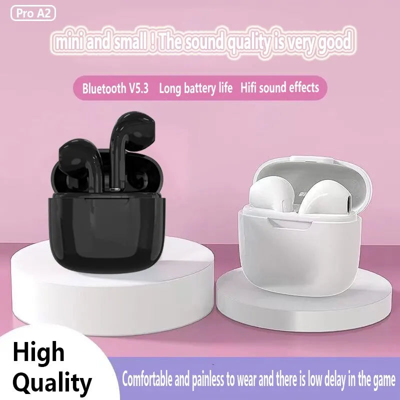 10411 b03-08 Audifonos Pro A2 True Wireless Bluetooth Macaron Headphones