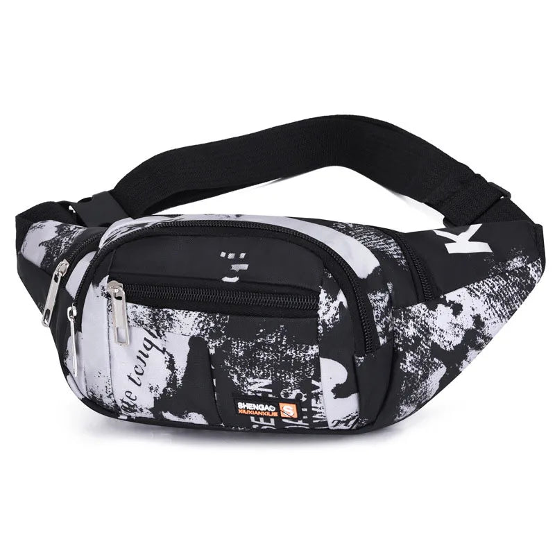 11273 1c-028 Riñonera informal para hombre y mujer, bolso de pierna caída, cinturón de cadera,