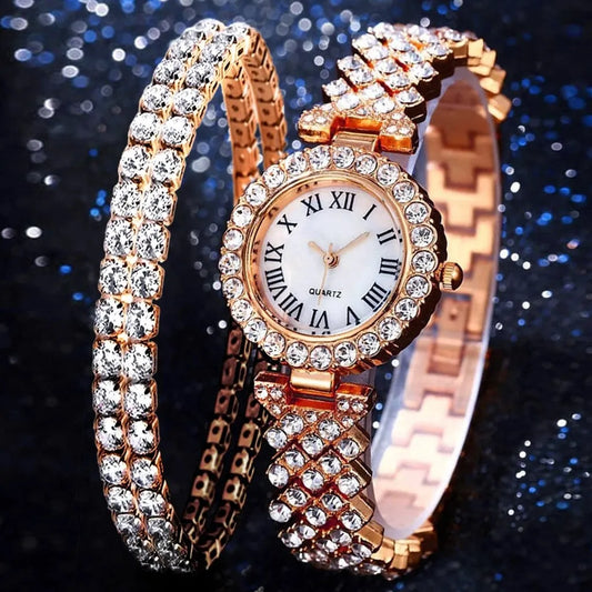 9793 b03-21 Relojes de lujo con diamantes de imitación para mujer