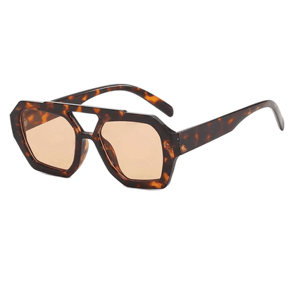 18785 1l-387 Gafas de sol Retro con doble puente para hombre y mujer