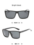 10370 b03-07 Gafas de sol polarizadas Vintage cuadradas de lujo