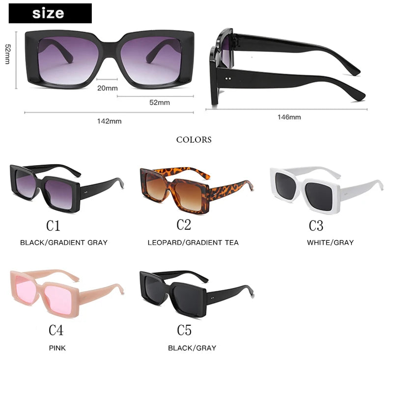 10818 1l-397 Gafas de sol de montura estrecha para mujer