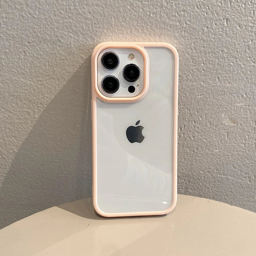 10438 2t-014 Funda transparente a prueba de golpes para iPhone