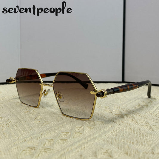 18801 1b-054 Gafas de sol hexagonales Vintage 1 Pza