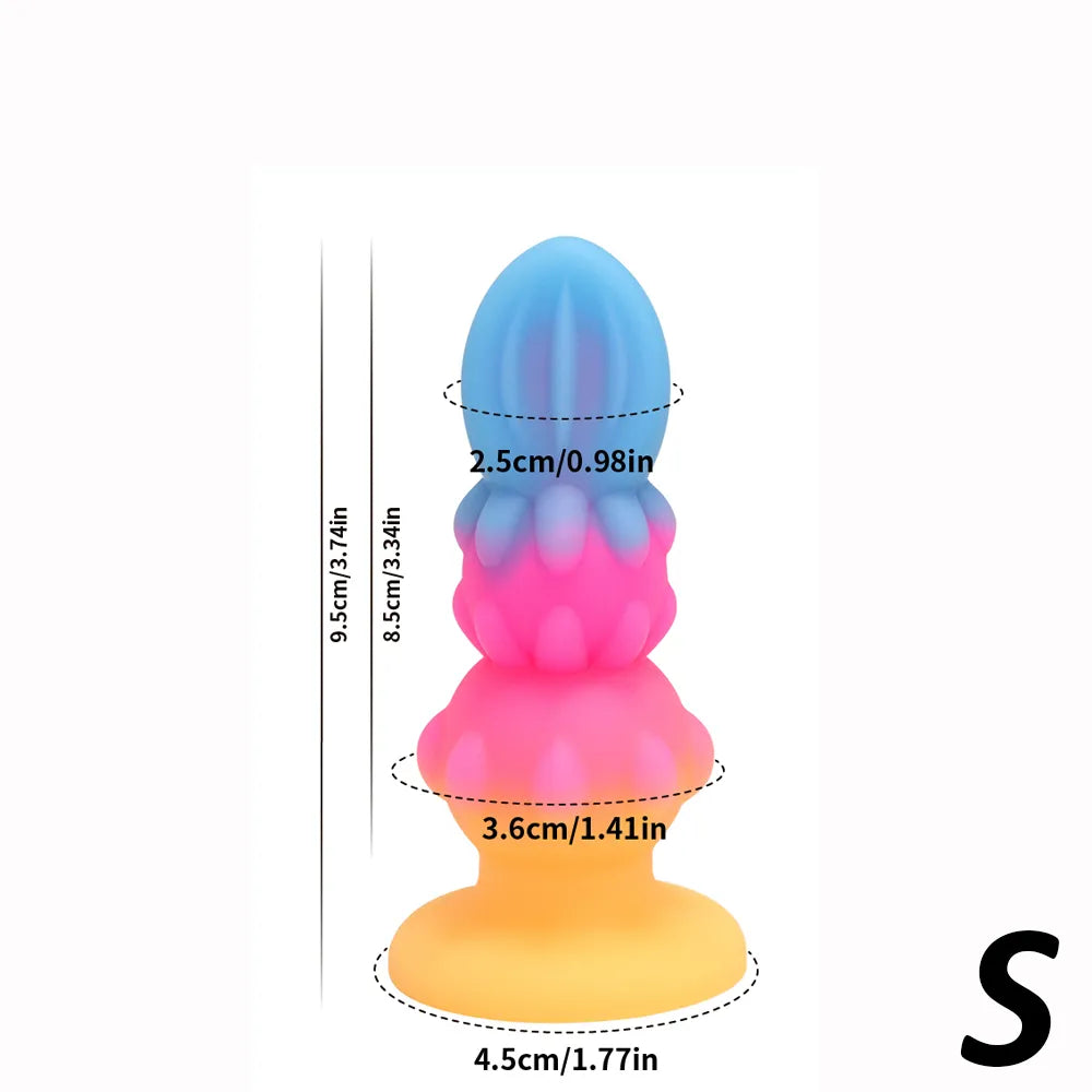 8862 1b-070 Consolador Anal luminoso para hombres y mujeres