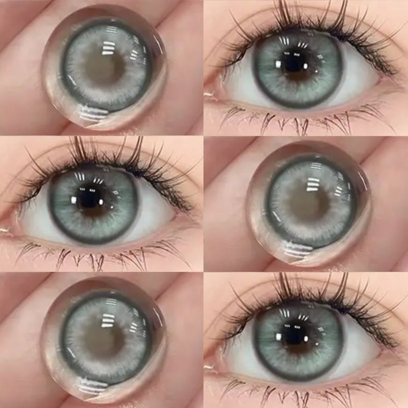 17724 1b-133 Lentes de contacto Human Barbie Green 2 Pzas