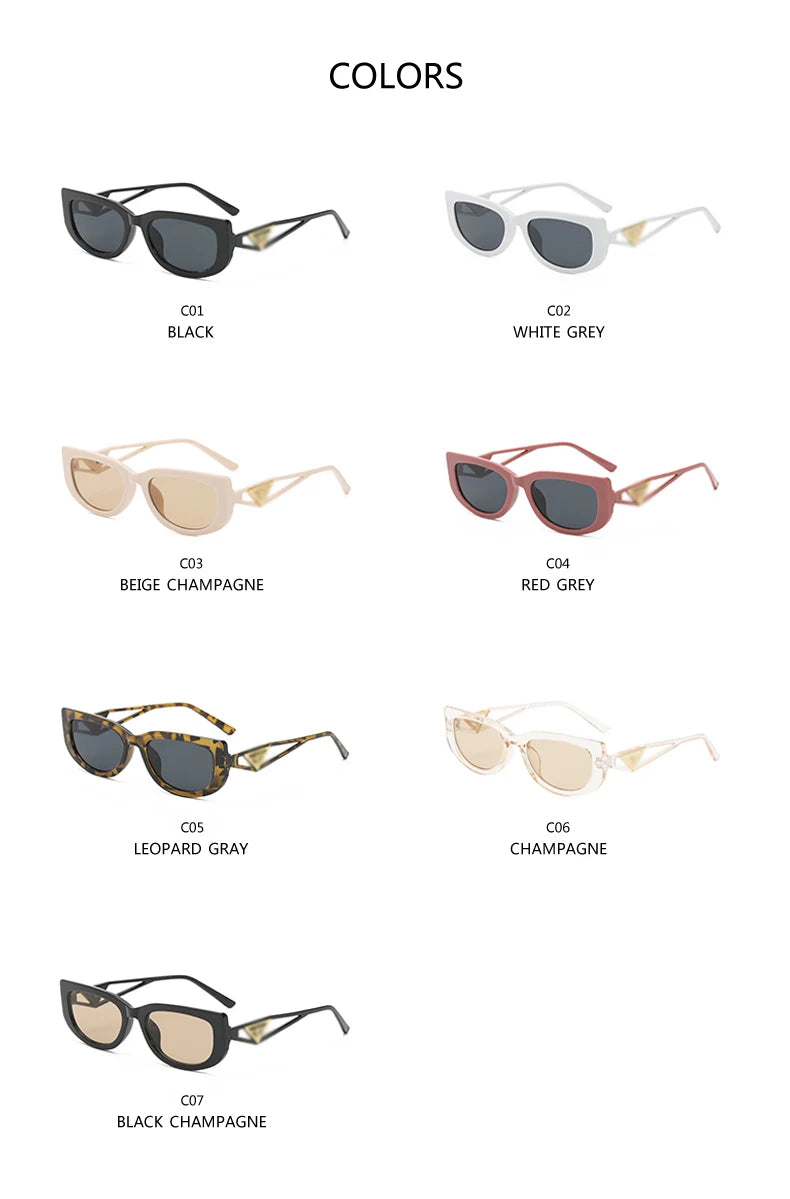 19816 1l-392 Gafas de sol de ojo de gato para hombres y mujeres