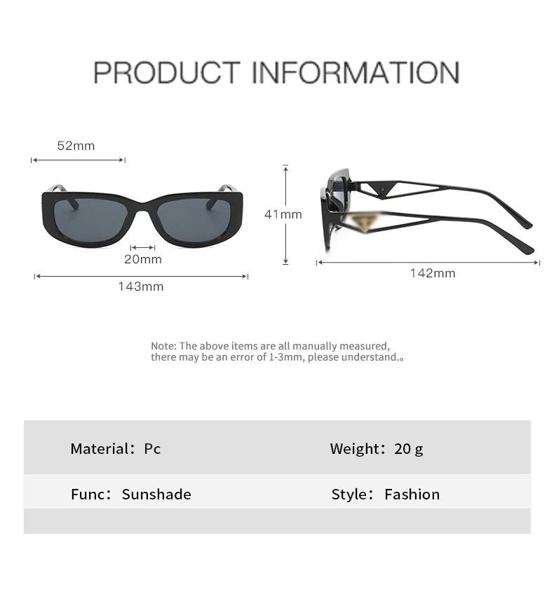 19816 1l-392 Gafas de sol de ojo de gato para hombres y mujeres