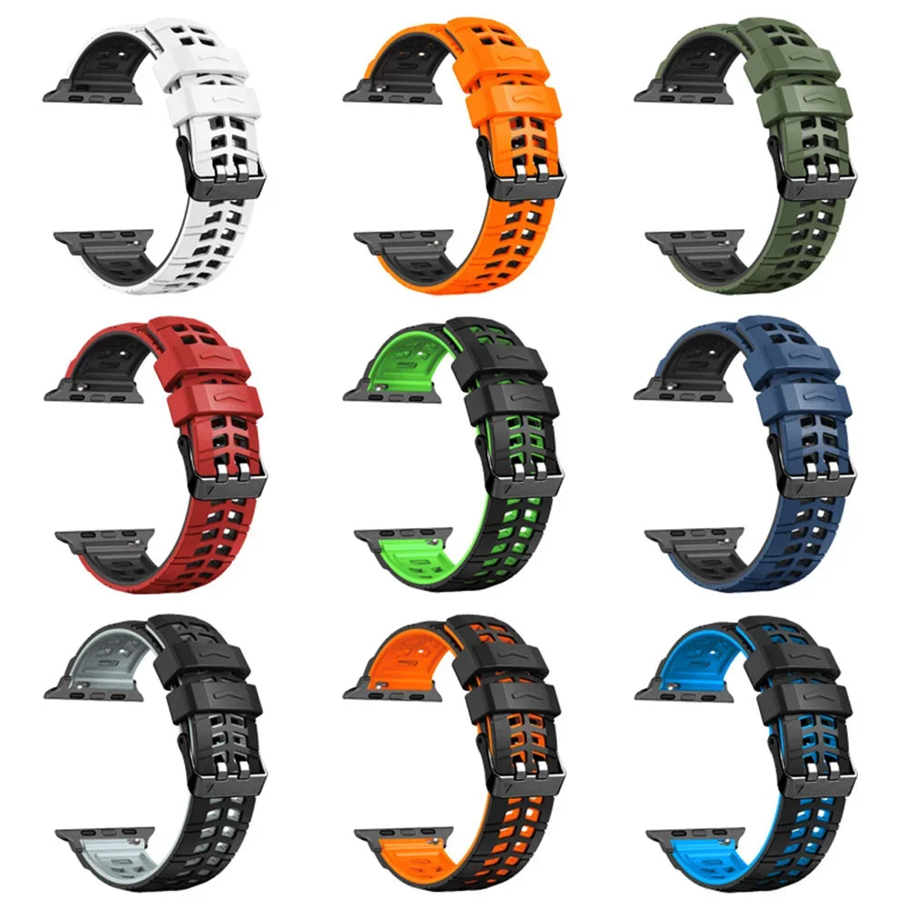 10826 2t-005 Correa deportiva de silicona para Apple Watch