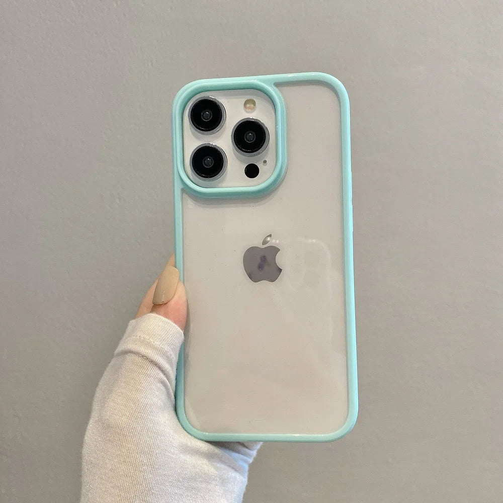 10438 2t-014 Funda transparente a prueba de golpes para iPhone