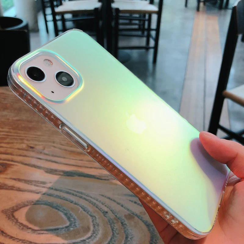 10429 2t-014 Funda de teléfono con gradiente láser Aurora mate