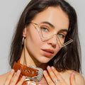 10434 1L-390 Otros Montura de gafas de sol de cristal para mujer