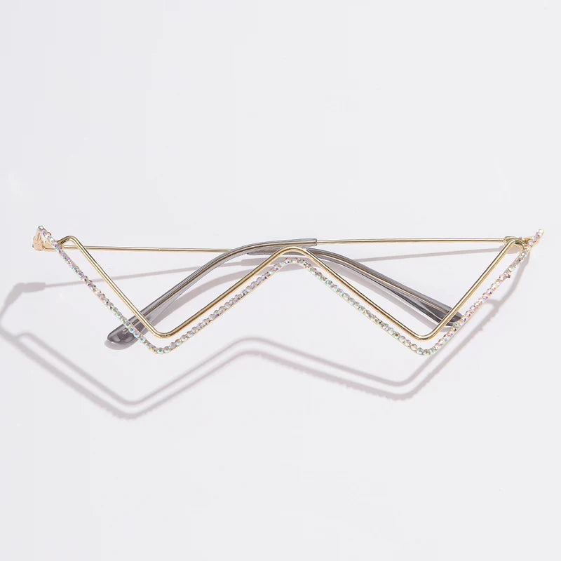 10434 1L-390 Otros Montura de gafas de sol de cristal para mujer