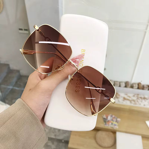19812 1l-397 Gafas de sol cuadradas de gran tamaño para mujer