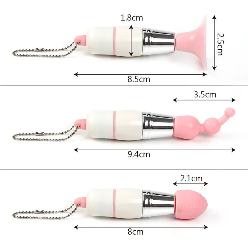 8784 1b-070 Estimulador de clítoris 3 en 1, masajeador de estimulación de pezón
