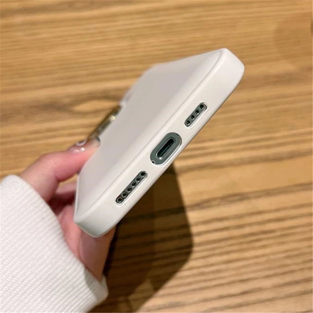 6248 2t-014 Funda de teléfono con marco de lente chapado