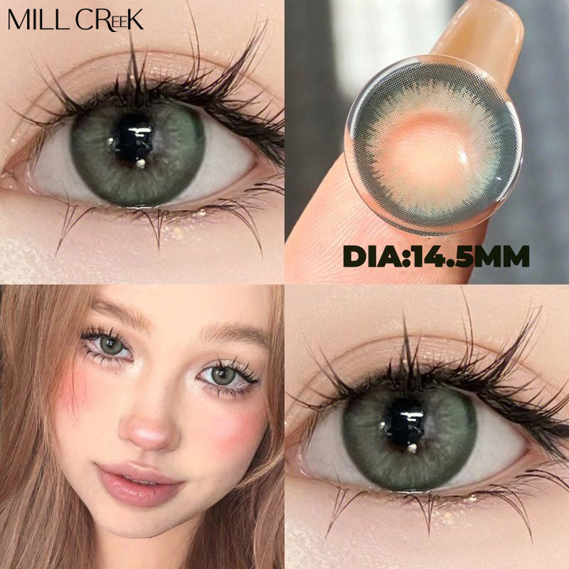 18043 1b-185 Lentes de contacto Barbie green