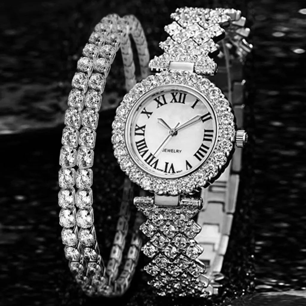 9793 b03-21 Relojes de lujo con diamantes de imitación para mujer