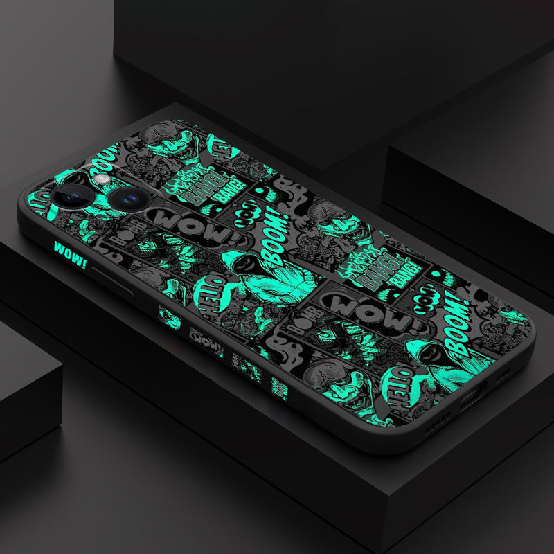 13681 2t-014 Funda de teléfono de payaso ennegrecido