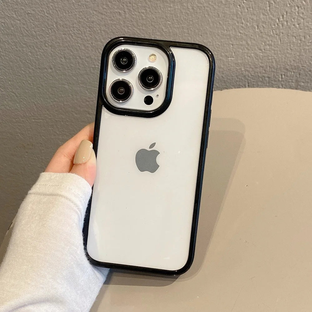 10438 2t-014 Funda transparente a prueba de golpes para iPhone