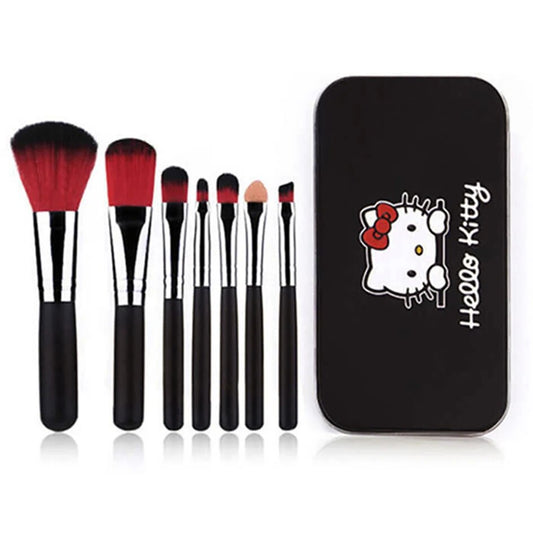 5146 a08-10 Hello Kitty-Juego de 7 brochas de maquillaje