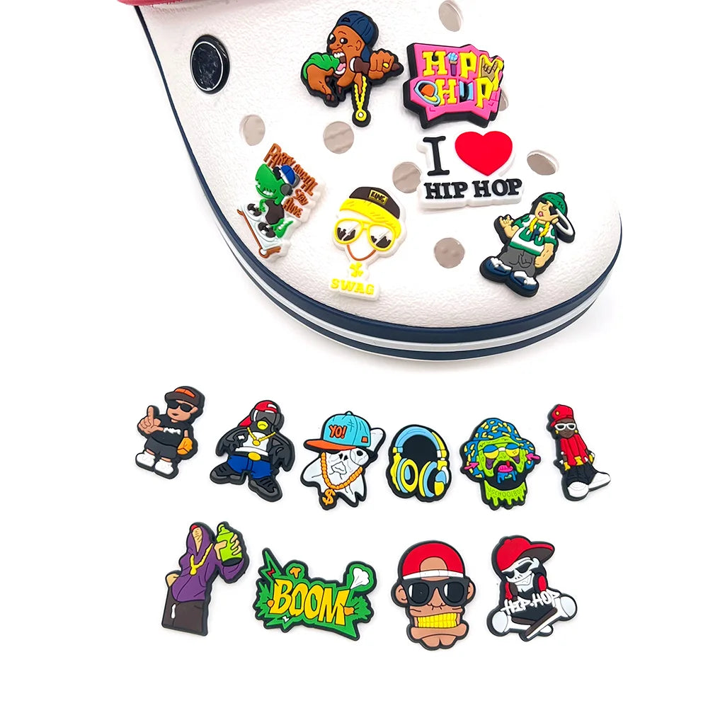 6635 a10-10 Pines 16 PIEZAS crocs hip hop