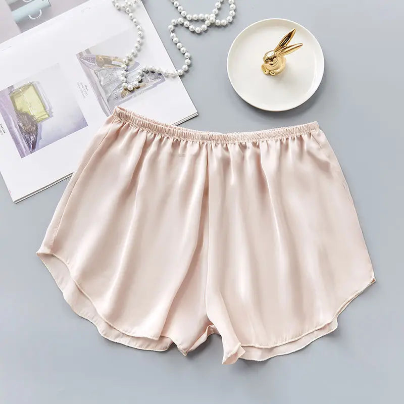 14089 1a-116 Pantalones cortos de seda