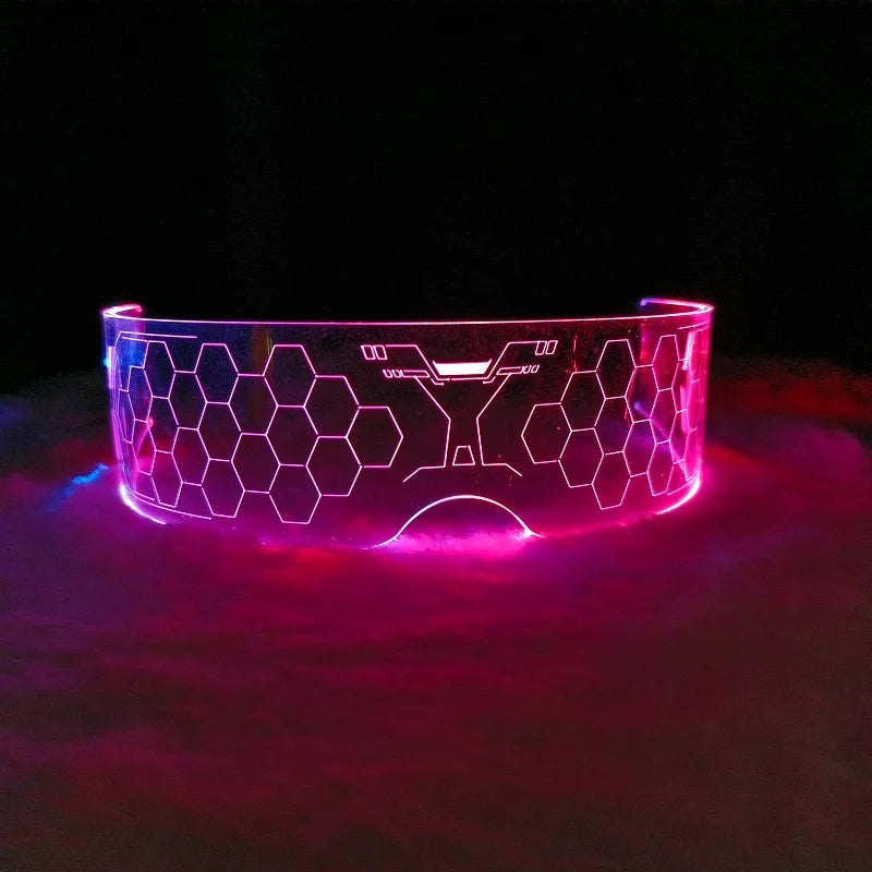10445 1c-022 Gafas luminosas de colores ajustables con 7 modos