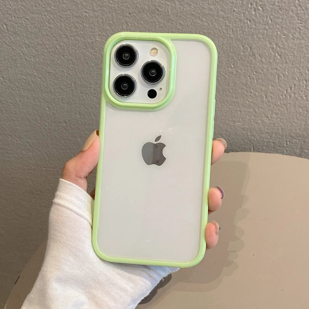 10438 2t-014 Funda transparente a prueba de golpes para iPhone