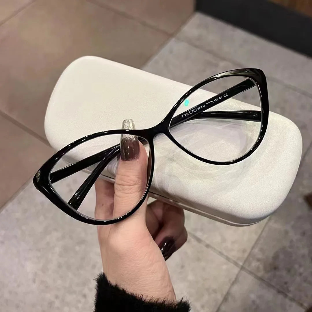 6657 1l-389 Gafas gradientes Vintage marco de gafas de ojo de gato