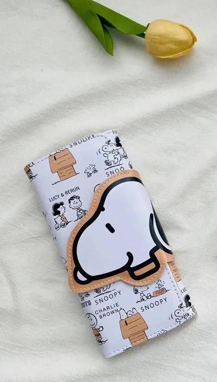 11280 2b-02-17 Snoopy Spike-cartera de dibujos animados Kawaii de Corea del Sur Ins, monedero