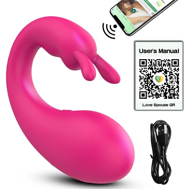 8867 1b-04-04 Vibrador inalámbrico con Control remoto por Bluetooth para mujer