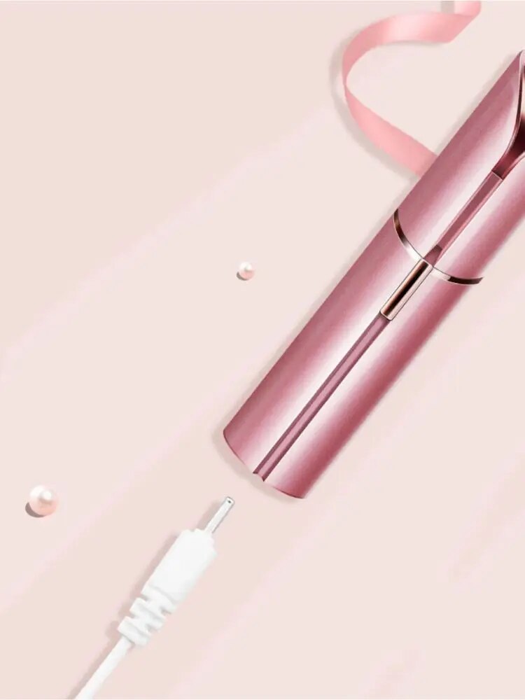 5356 2b-006 Mini depiladora de cejas, forma de lápiz labial Facial, depilación portátil para mujeres, herramienta de afeitar indolora