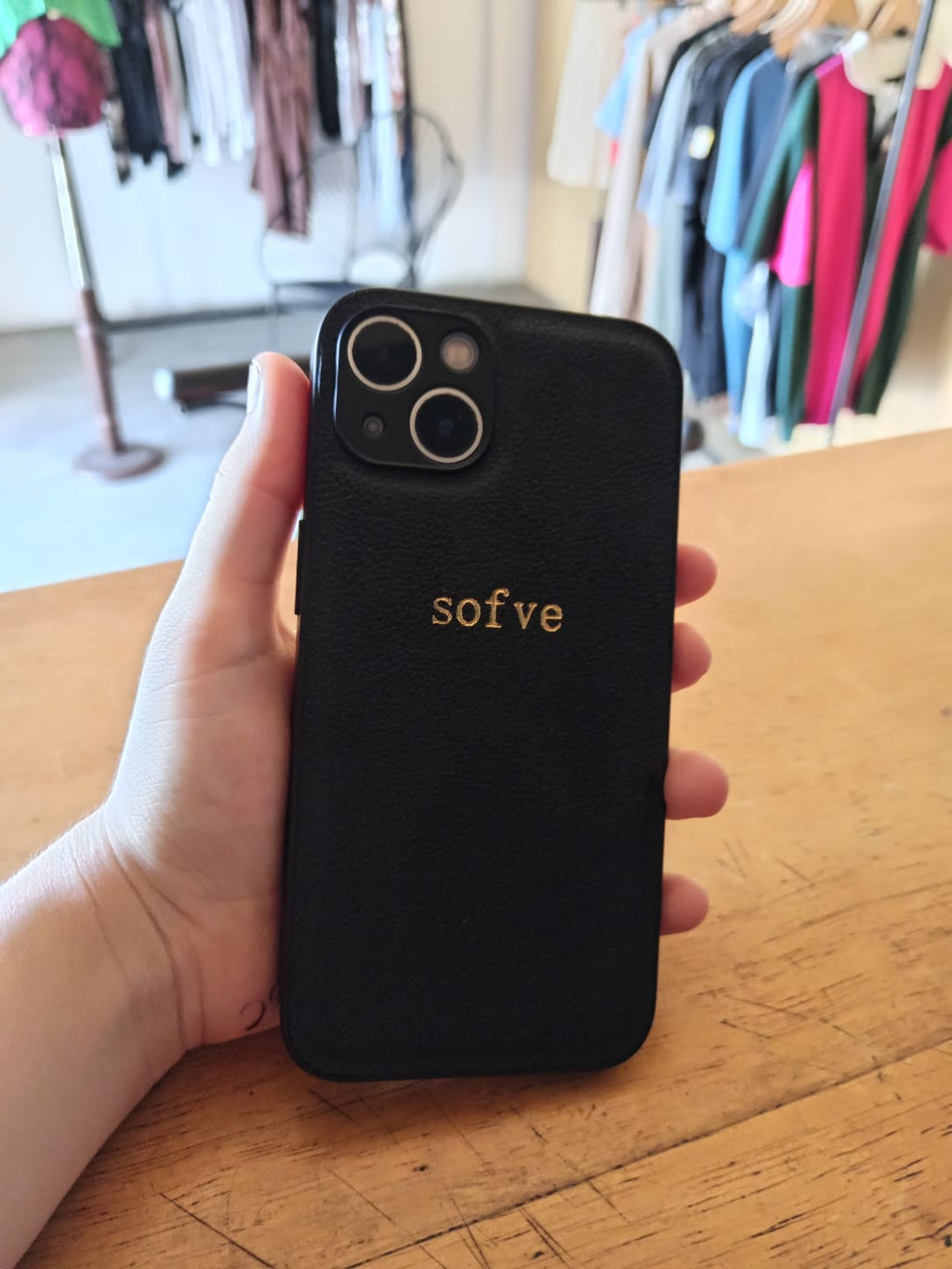 9505 2t-014 Funda Sofve de Cuero para iPhone